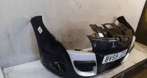 Zderzak przód przedni renault megane 3 iii halogeny czarny NV676 4