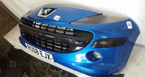 Zderzak przód przedni do peugeot 207 kmf niebieski halogeny 3