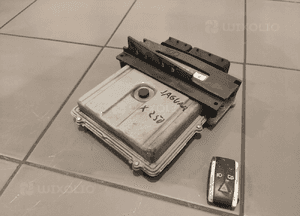 JAGUAR XF X250 3.0D ZESTAW KOMPUTER SILNIKA ECU KLUCZYK SPRAWNE ORYGINAŁ 2