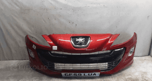 Zderzak przód przedni peugeot 308 lkrd bordo bordowy pdc czujniki halogeny 1