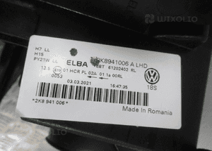 Lampa przód przednia prawa lewa vw caddy iv 4 2K8 2020- 15