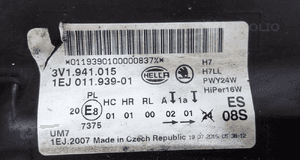 Skoda superb iii 3V0 2015- lampa lewa przód przednia zwykla 3V1941015 9