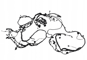 JAGUAR XJ X351 3.0D WIĄZKA INSTALACJA GRODZI EU 1