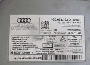 Moduł mmi czytnik kart sd audi A6 C7 4G0035193D 3