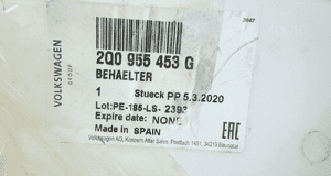 VW AUDI SKODA SEAT ZBIORNICZEK PŁYNU SPRYSKIWACZY 2Q0955453G 6