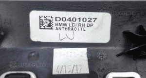 Listwa dekor drzwi prawy tył bmw X3 F25 10-17 7242646 5