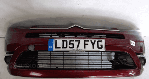 Zderzak przód przedni do citroen C4 picasso khjd bordo bordowy halogeny 1