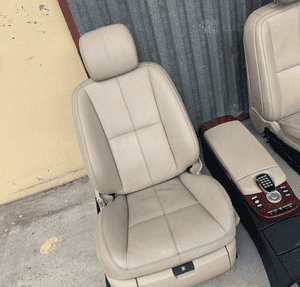 MERCEDE s 221 designo fotel przód  przedni tapicerka drzwi boczek krem 2