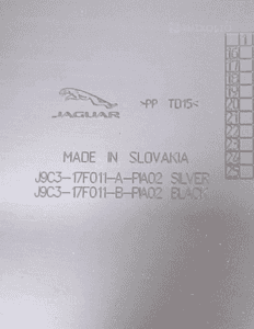 Jaguar e-pace X540 spoiler dyfuzor dokladka zderzaka przód przedni oryginał 4