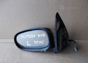 Lusterko elektryczne lewe nissan almera N16 KY5G 3-PIN oryginał 3