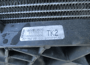 Pas przedni chłodnice opel corsa d 1.3 cdti 12