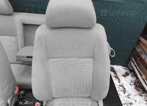 Fotele Fotel Kanapa Welur Jasne Siwe Podlokietnik VW Golf IV 4 3 drzwi komplet 5
