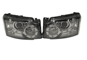 Land rover discovery iv L319 09-13 lampa lampy reflektor reflektory przód przednie xenon lewa prawa kompletne oryginał 1