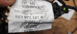 Wiązka instalacja drzwi prawy przód VW Fox 5Z3971121A 7
