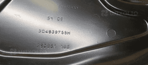 Mechanizm podnośnik szyby lewy tył VW Passat B6 3C4839755H 6