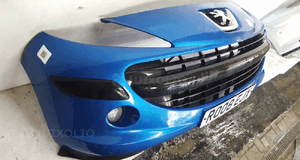 Zderzak przód przedni do peugeot 207 kmf niebieski halogeny 4