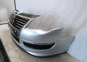 Zderzak przód przedni do vw volkswagen passat B6 LA7W srebrny dokładaka ! 3
