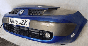 Zderzak przód przedni do renault megane grand scenic 2 ii halogeny TEI45 niebieski 3