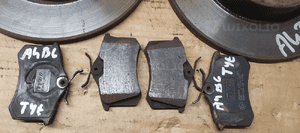 Tarcze hamulcowe tył tylne klocki Audi A4 B6 245mm 7