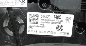 Vw touran iii 2015- zegary licznik 46314KM 5TA920740C 5