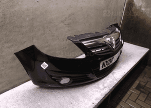 Zderzak przód przedni do opel corsa d grill Z20R czarny 2