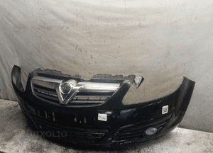 $ ZDERZAK PRZÓD PRZEDNI OPEL CORSA D Z20R CZARNY HALOGENY 2