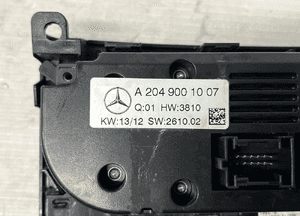 Mercedes W204 lift A2049001007 panel klimatyzacji klimy 4