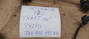 Wiązka instalacja czujników PDC zderzaka przód VW Phaeton 3D0971095BK 11