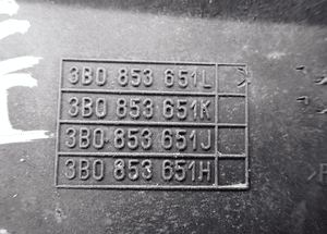 Grill vw passat B5 fl 3B0853651L radom 3