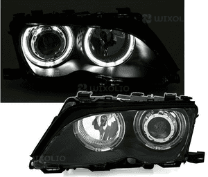 Lampy Reflektory BMW E46 01-05r BIAŁE RINGI CCFL 5