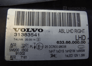Lampa prawa volvo XC70 V70 S80 xenon 31383541 07-12 llu 10