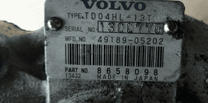 Volvo S60 V70 S80 2.4T 2.4 T turbosprężarka 8658098 3