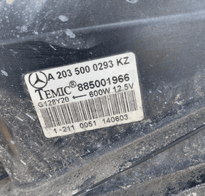 MERCEDES c clk slk wiatrak silnik wentylator A2035000293 4