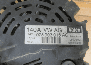 ALTERNATOR AUDI A4 B6 2.5 V6 TDI 180KM 163KM 140A 078903016AC 3