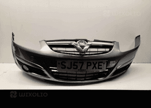 Zderzak przód przedni opel corsa d Z163 szary halogeny 1