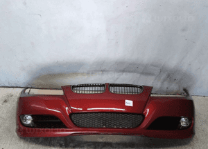 Zderzak przód bmw E90 lift halogeny  vermilion-rot metalic 1