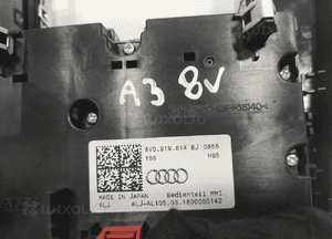 Panel sterowania radia nawigacji mmi audi A3 8V 8V0919614BJ 2016-2019 lift 8