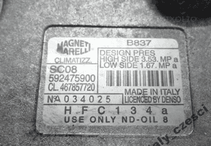 Fiat punto panda doblo 1.1 1.2 sprężarka kompresor 2