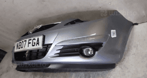Zderzak przód przedni opel corsa d Z163 szary halogeny 3