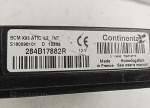 MODUŁ STEROWNIK BCM 284B17882R S180098101D RENAULT MEGANE III 1,5 DCI 3