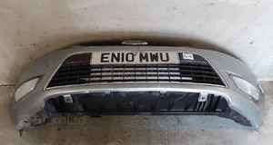 ^ ZDERZAK PRZÓD PRZEDNI FORD MONDEO MK.4 IV 66 SREBRNY HALOGENY 1