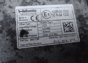 WEBASTO OGRZEWANIE POSTOJOWE SEAT ALTEA 66724C 5,2 kW 89073P RADOM 2