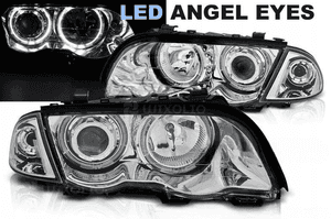Lampy reflektory do bmw E46 od 1998 do 2001 sedan / touring  ringi led 2