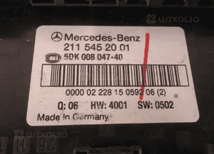 SKRZYNKA MODUŁ STEROWNIK SAM MERCEDES E-KLASA  W211 2115452001 18