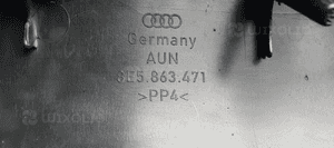 Osłona progu bagażnika Audi A4 B6 Sedan 8E5863471 4