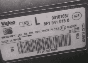 LAMPA PRZÓD LEWA SEAT LEON III 3 LED LIFT 17- 5F1941015 5