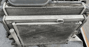 Chłodnice intercooler wentylator komplet jaguar xj X351 3.0D 9X23-8C607-BF 9
