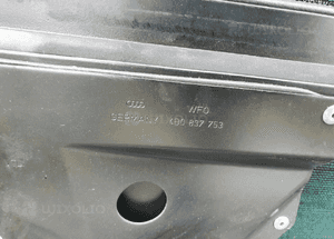 Ramka Szyby Drzwi Uszczelka Stelaż Podnosnik Audi A6 C5 Sedan 9