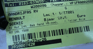 Półoś prawa 391000742R Megane Scenic IV 1,5 DCI 18 3