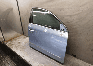 Drzwi przód przednie prawe vw volkswagen passat B6 LB5M błękitny 3